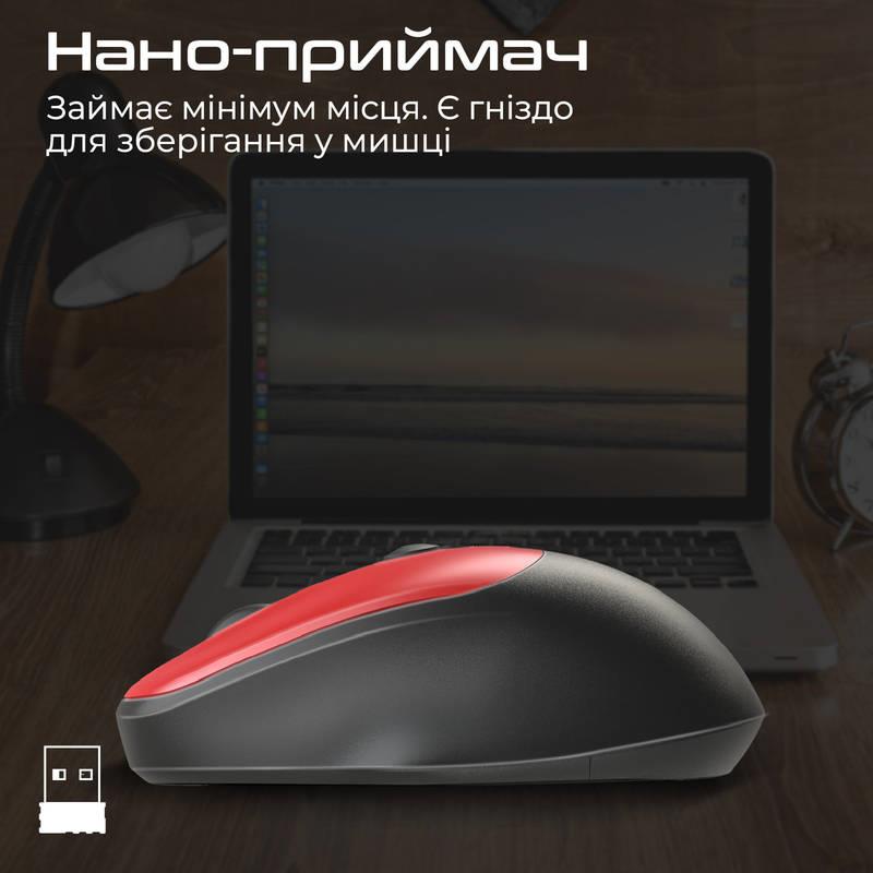 Миша бездротова Promate UniGlide Red | ARAGO