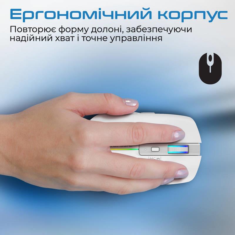Миша бездротова Promate Kitt White | ARAGO
