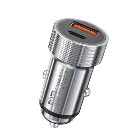 Автомобільний зарядний пристрій WK WP-C28 (2USB) Silver (6941027614648) | ARAGO