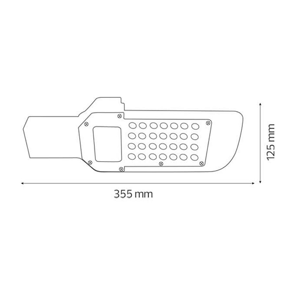 картинка LED Світильник Вуличний HOROZ 30W, 2829Lm, 6400K от магазина Компания+
