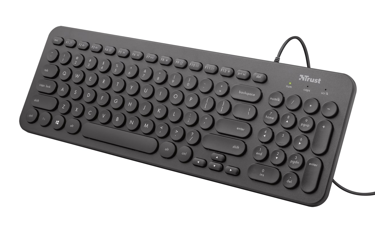 Клавиатура Trust Muto Silent USB Black (23408) | ARAGO