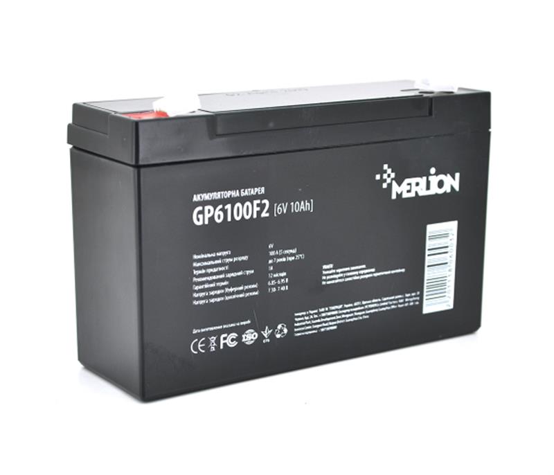 Аккумуляторная батарея Merlion 6V 10AH (GP610F2/06003) AGM | ARAGO