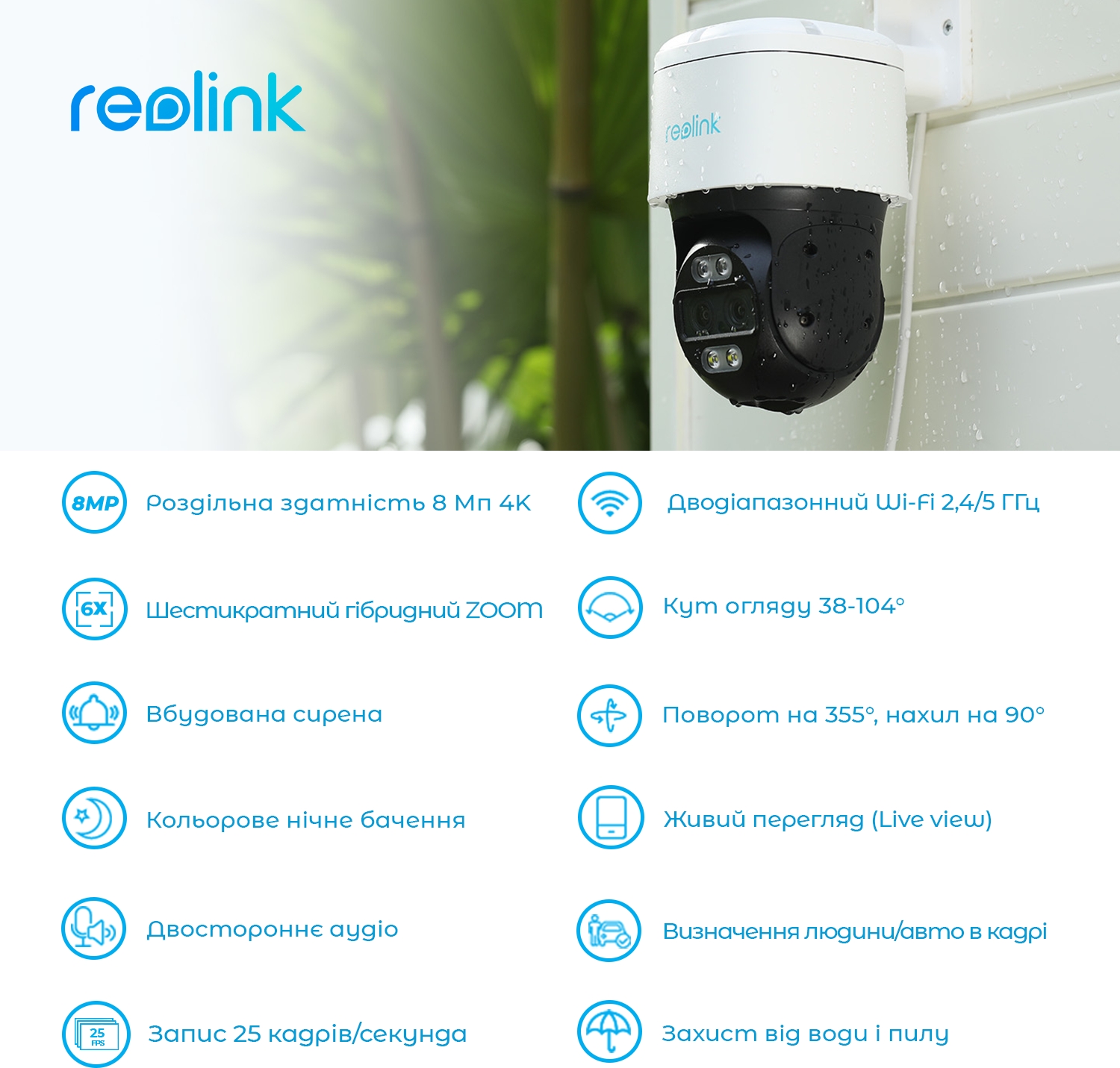 картинка IP камера Reolink TrackMix Wi-Fi от магазина Компания+