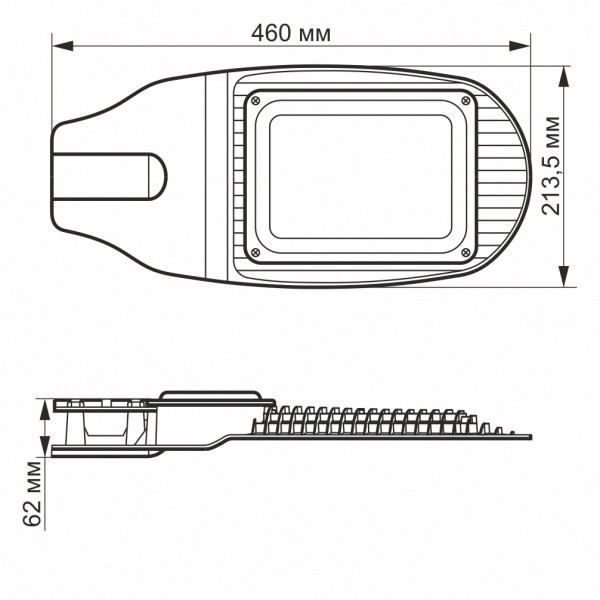 картинка LED вуличний ліхтар VIDEX  50W 5000K Сірий от магазина Компания+