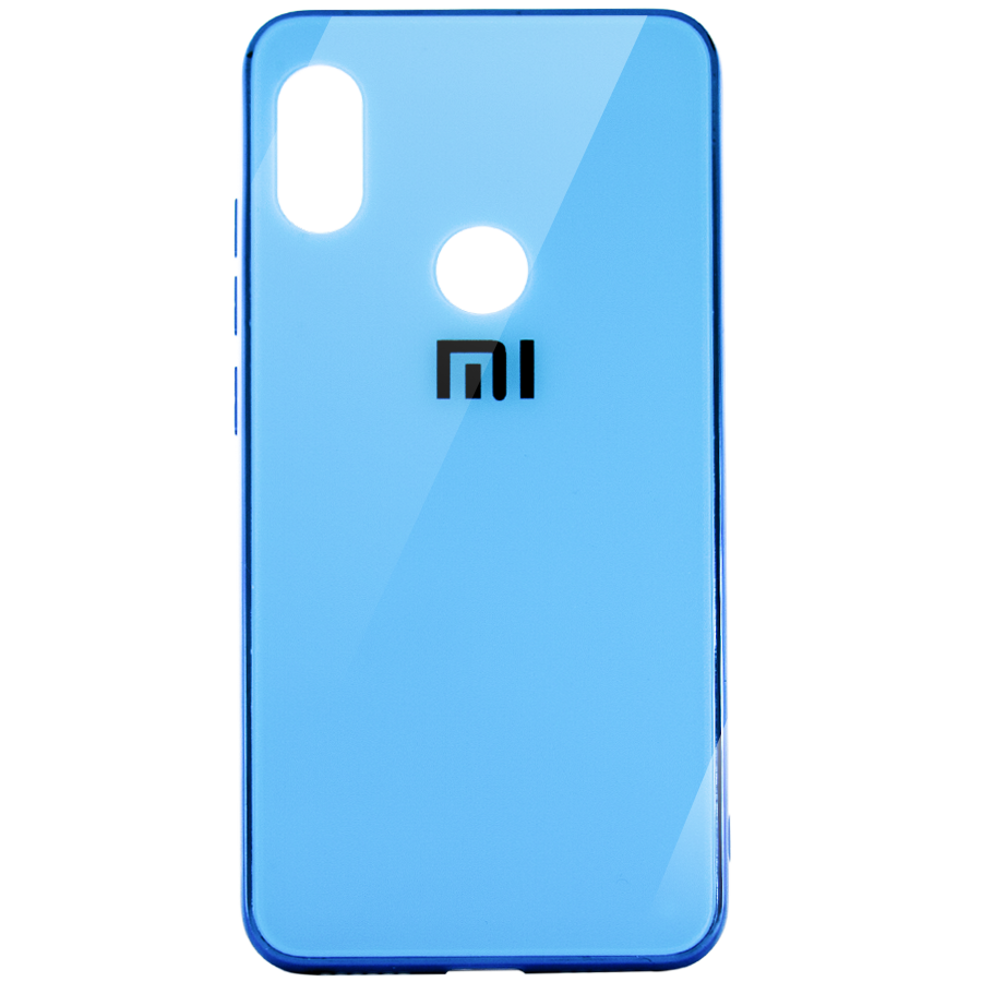 Силикон Glass Case Samsung A10 голубой | ARAGO