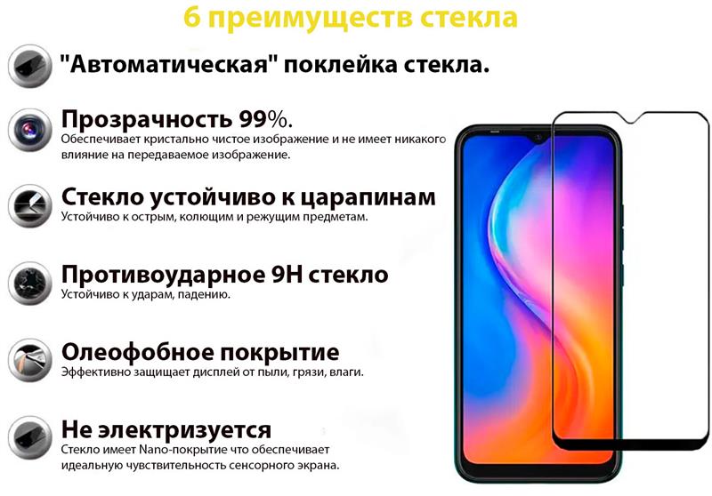 Захисне скло BeCover для Blackview A70 Black (707902) | ARAGO
