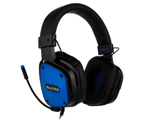 Гарнитура Sades SA-722 Dpower Black/Blue (sa722blj) | ARAGO