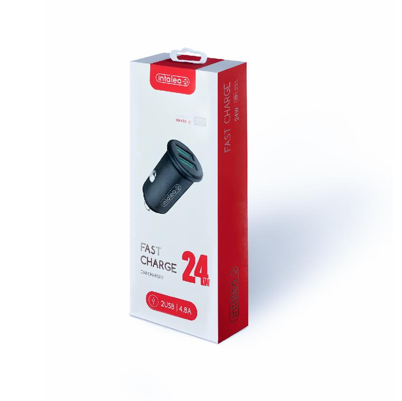 Автомобільний зарядний пристрій Intaleo CCG482 (2USB, 4.8A) Grey (1283126521553) | ARAGO