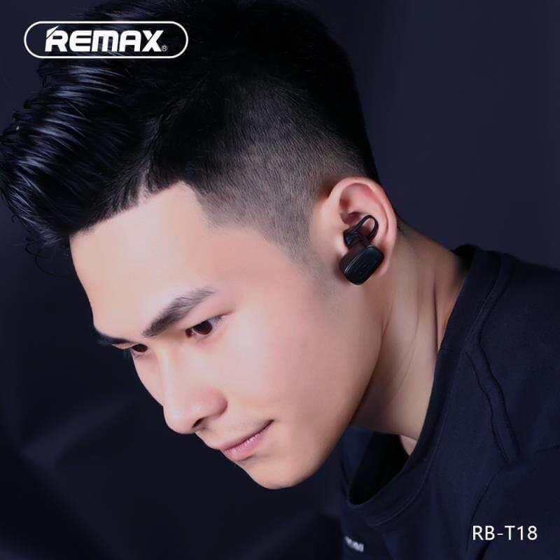 Bluetooth-гарнітура-зарядка Remax RB-T18 Black (6954851283140) | ARAGO