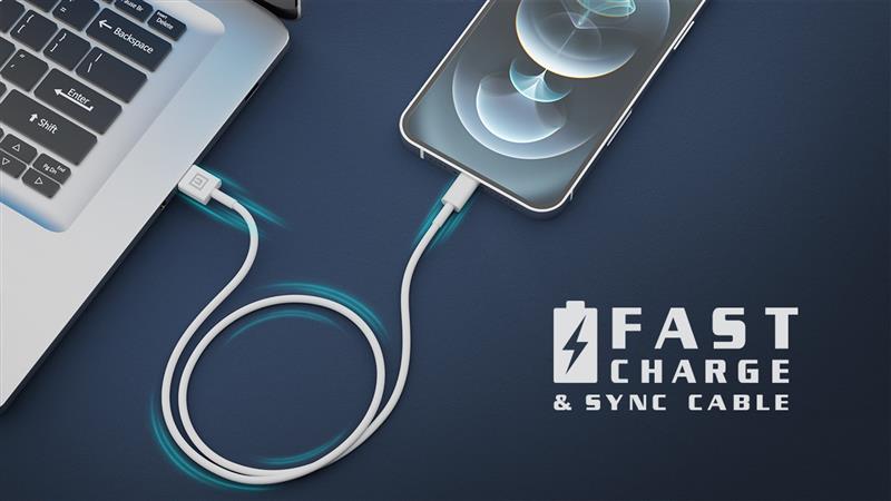Кабель REAL-EL USB - Lightning (M/M), 2 м, White (EL123500056) | ARAGO