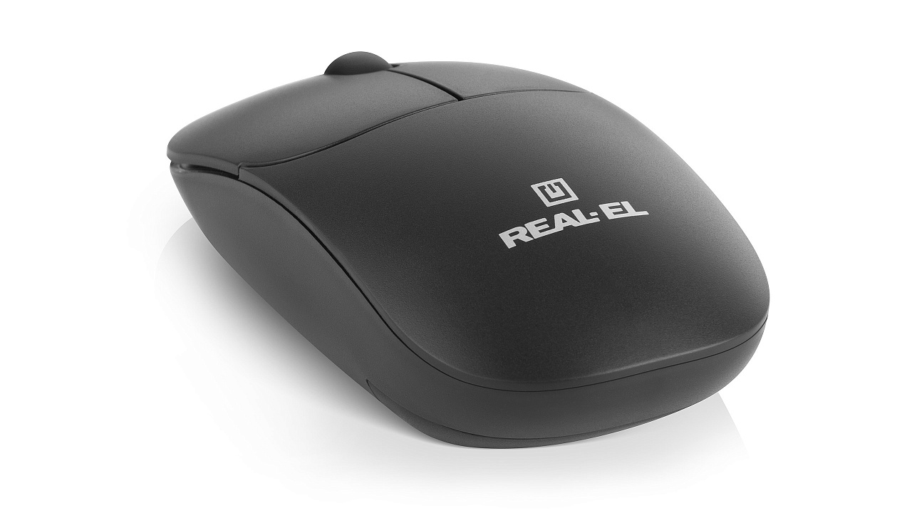 Миша бездротова REAL-EL RM-311 W Black | ARAGO
