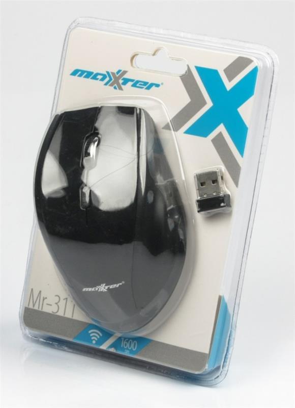 Мышь беспроводная Maxxter Mr-311 Black USB | ARAGO