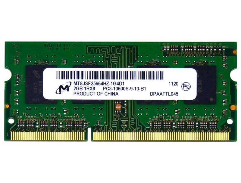 SO-DIMM 2GB/1333 DDR3 Micron (MT8JSF25664HZ-1G4D1) | ARAGO