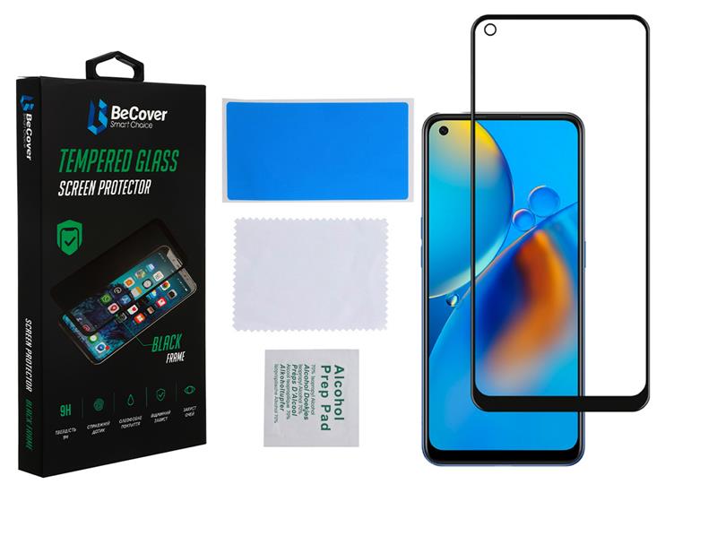 Захисне скло BeCover для Oppo A74 4G Black (706656) | ARAGO