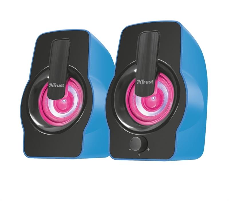 Акустическая система Trust 2.0 Gemi RGB Blue (22978) | ARAGO