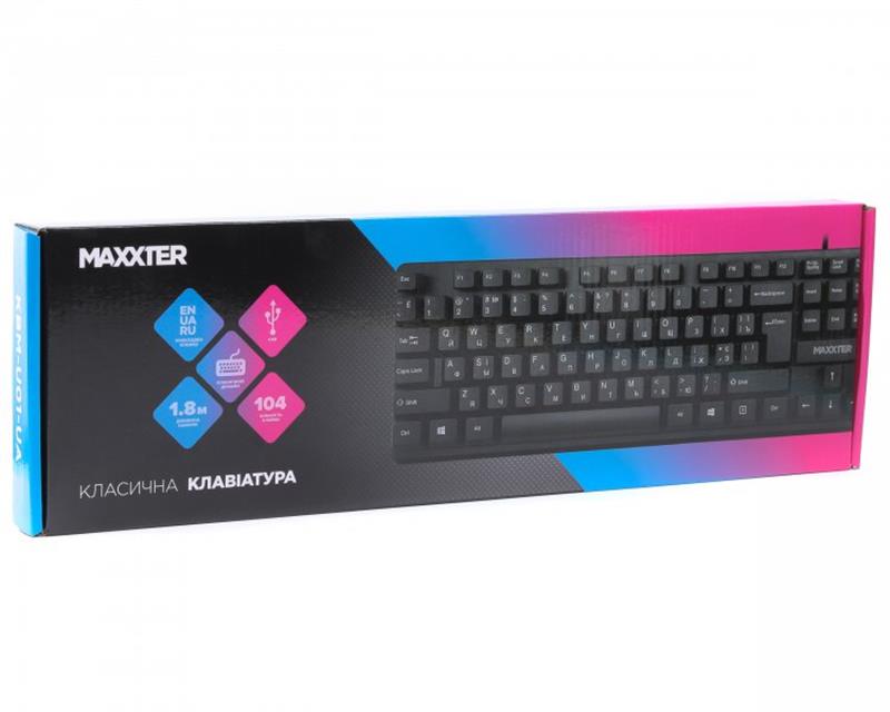 Клавiатура Maxxter KBM-U01-UA Black | ARAGO