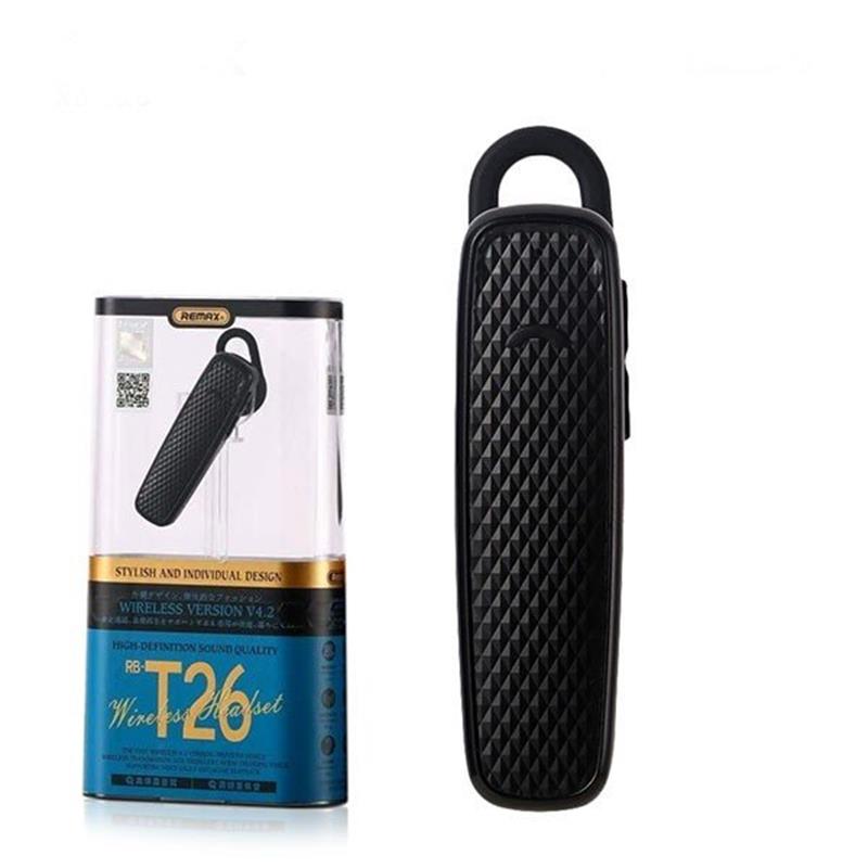 Bluetooth-гарнітура-зарядка Remax RB-T26 Black (6954851297420) | ARAGO