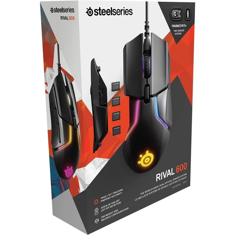 Мышь SteelSeries Rival 600 Black (62446) USB | ARAGO