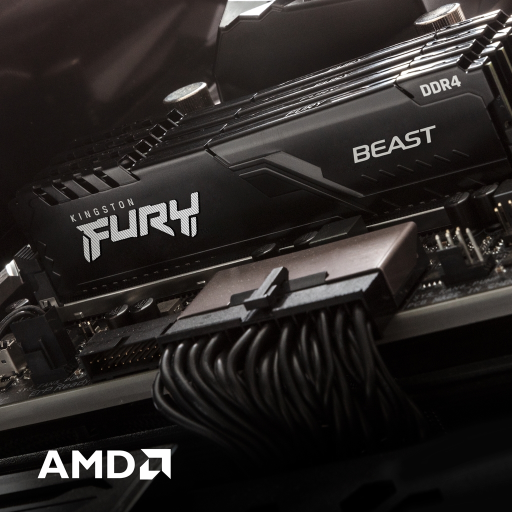 Модуль пам`ятi DDR4 2x8GB/2666 Kingston Fury Beast Black (KF426C16BBK2/16) | ARAGO