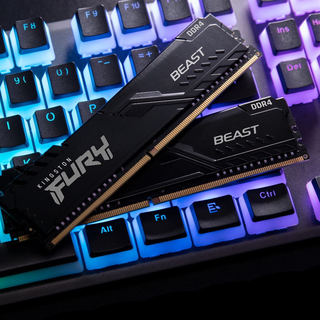 Модуль пам`ятi DDR4 2x8GB/2666 Kingston Fury Beast Black (KF426C16BBK2/16) | ARAGO