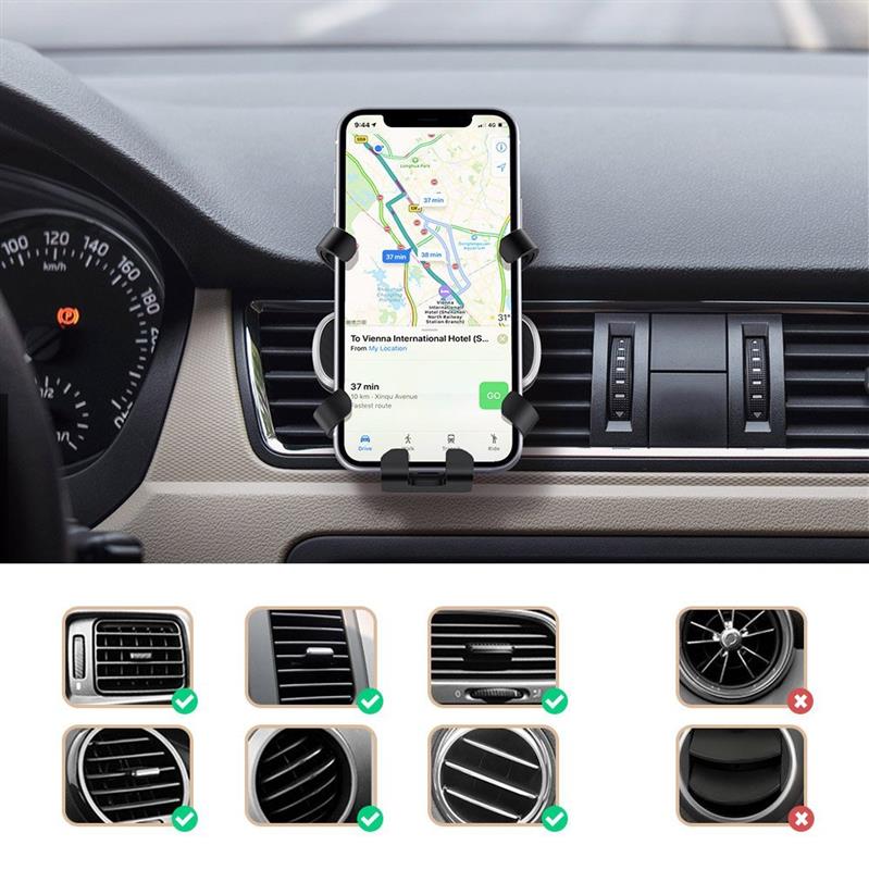 Тримач автомобільний Ugreen LP228 Black (80539) | ARAGO