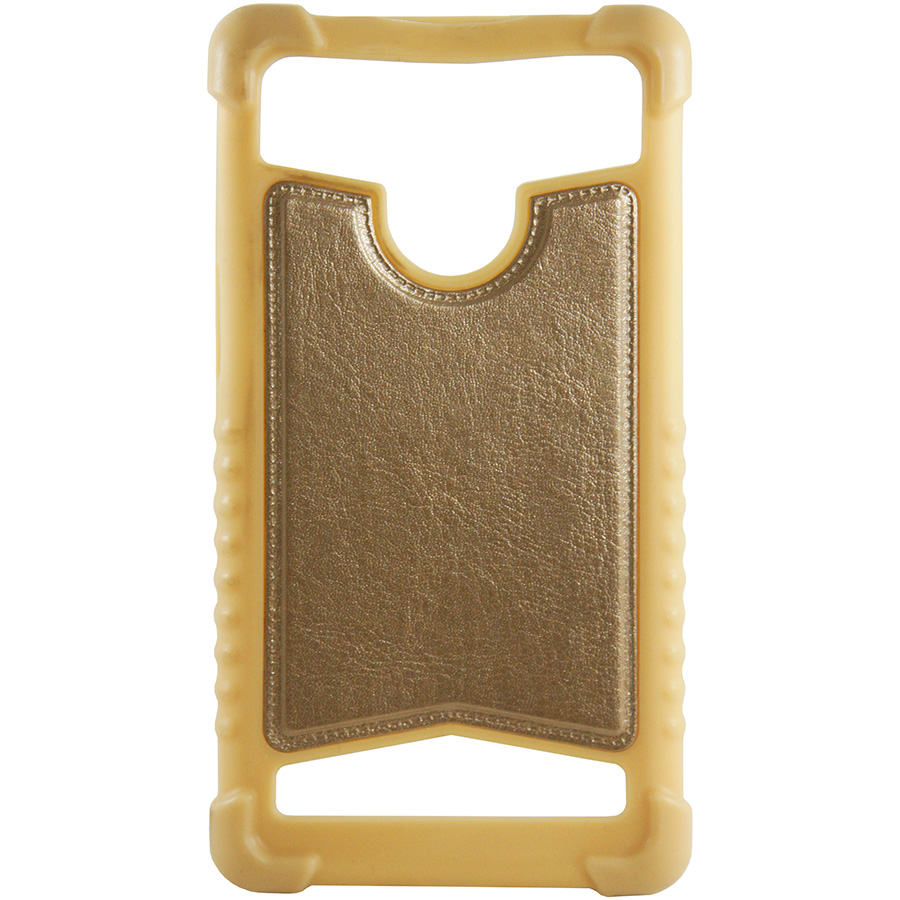 Накладка Leather Universal Case 5,0"-5.3" золотой | ARAGO