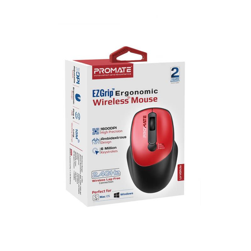 Миша бездротова Promate UniGlide Red | ARAGO