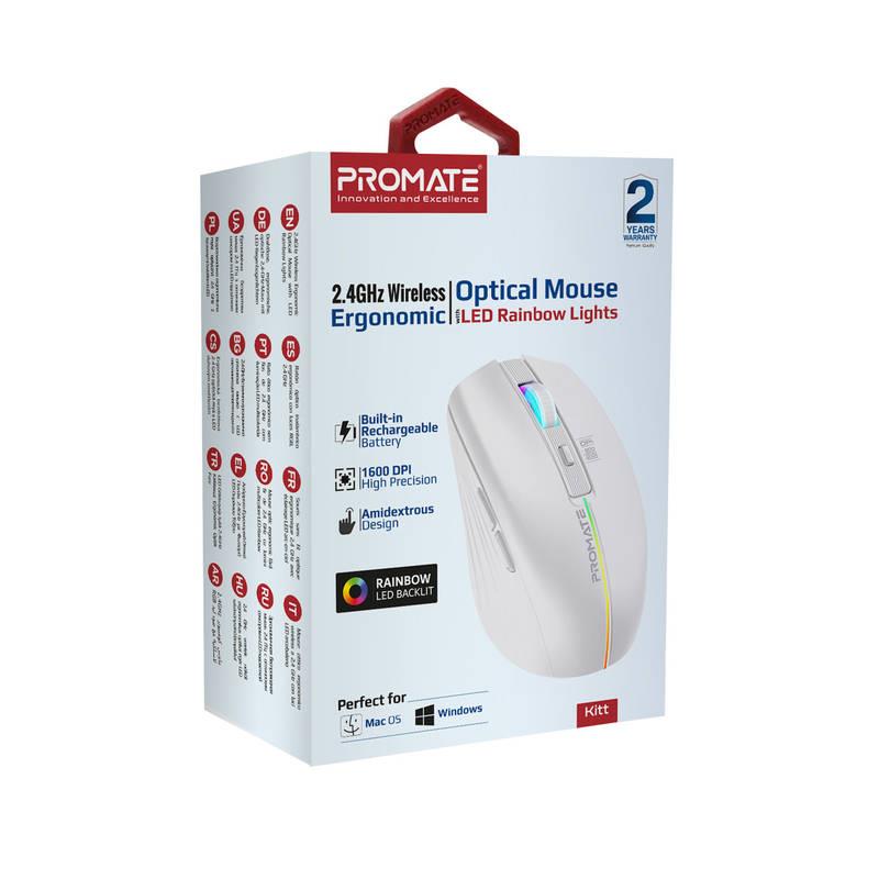 Миша бездротова Promate Kitt White | ARAGO