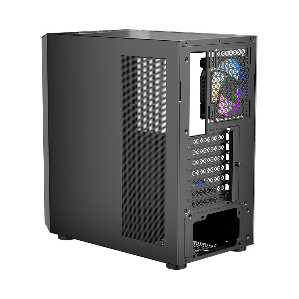 Корпус 1stPlayer T7-P-4F2(AP) Black без БЖ | ARAGO