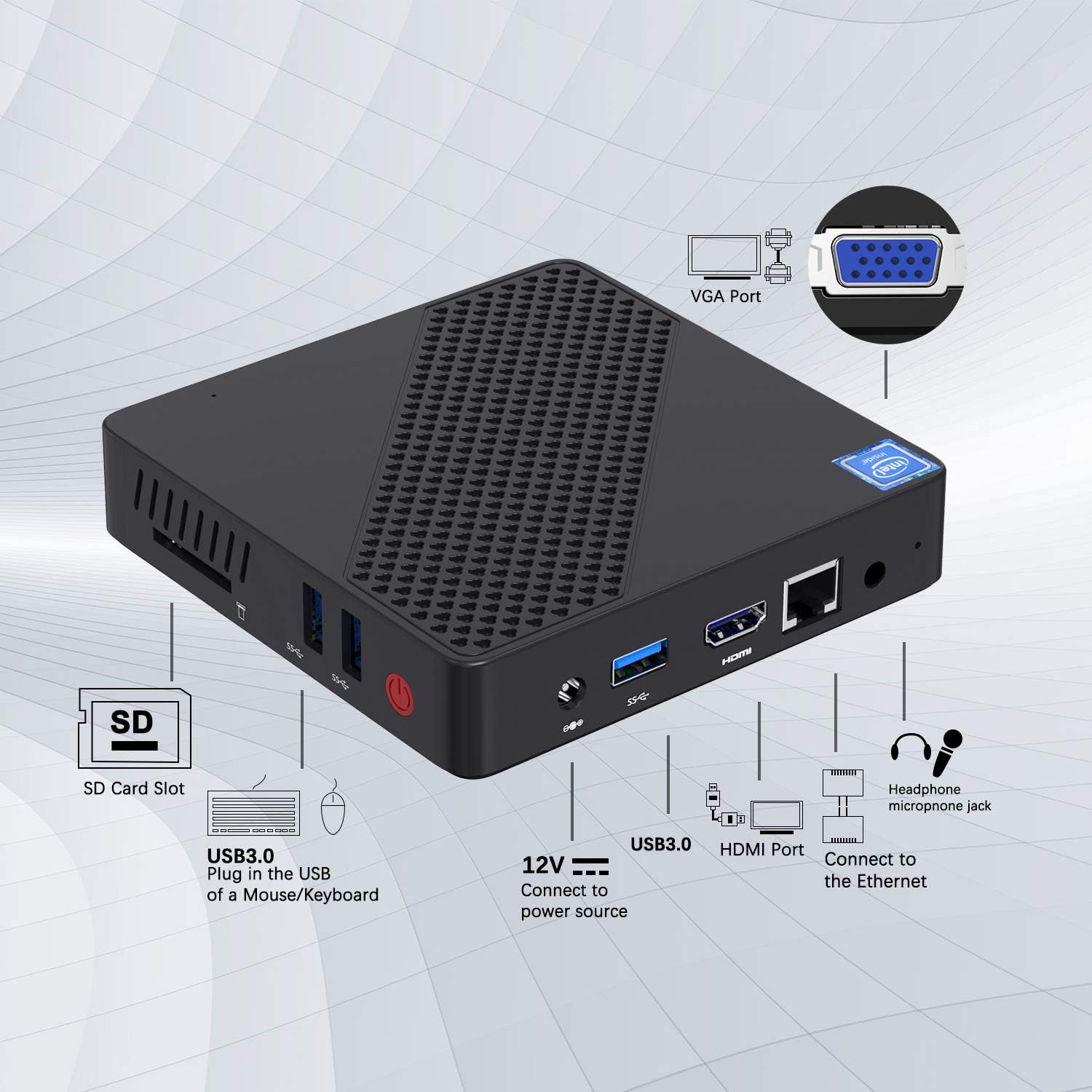 Неттоп Minisforum N40 (754111105856) | ARAGO