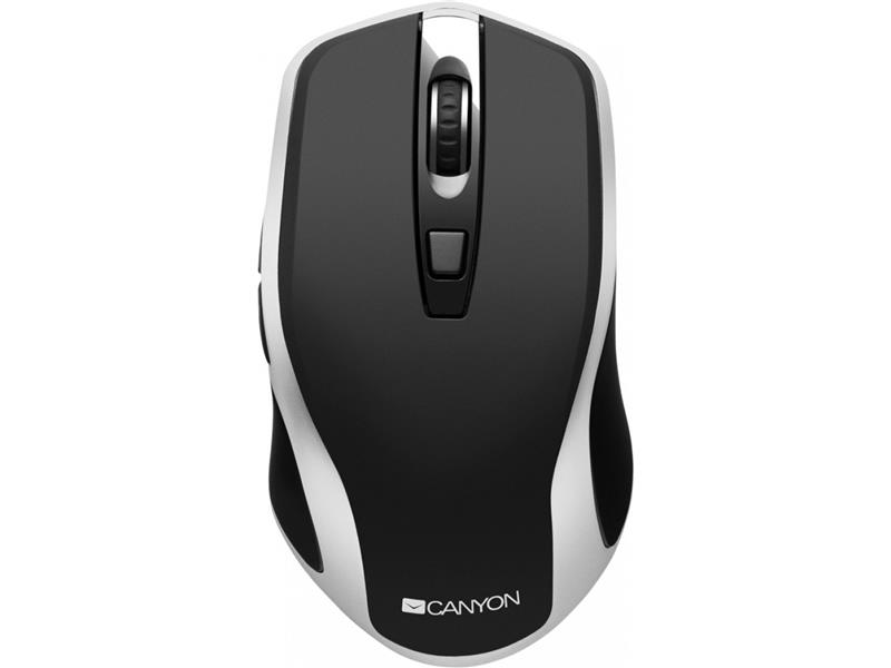Мышь беспроводная Canyon CNS-CMSW19B Black/Silver USB | ARAGO