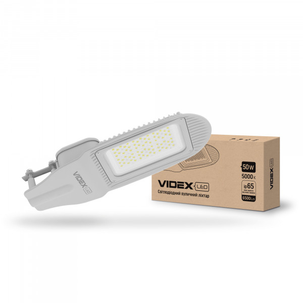 картинка LED вуличний ліхтар VIDEX  50W 5000K Сірий от магазина Компания+