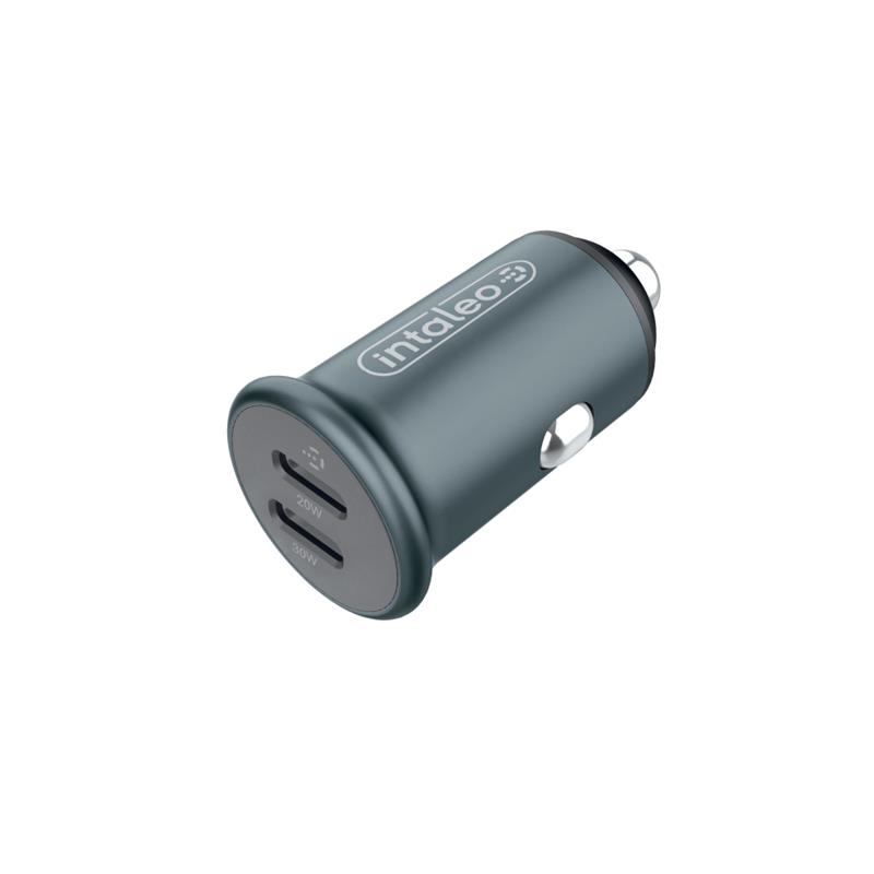 Автомобільний зарядний пристрій Intaleo CCGQPD250 (2USB, 3A) Grey (1283126559518) | ARAGO