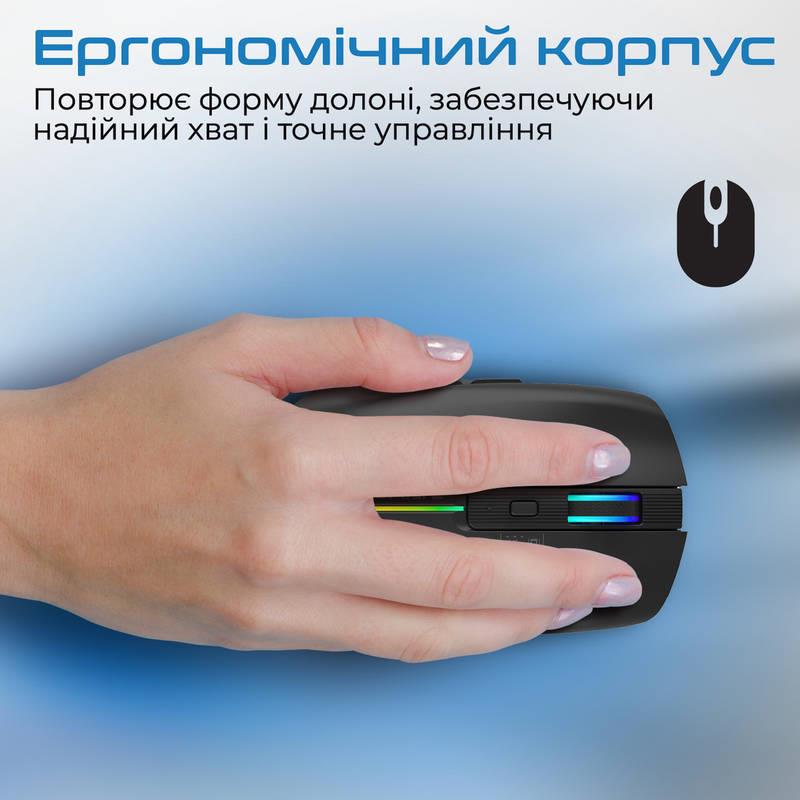 Миша бездротова Promate Kitt Black | ARAGO