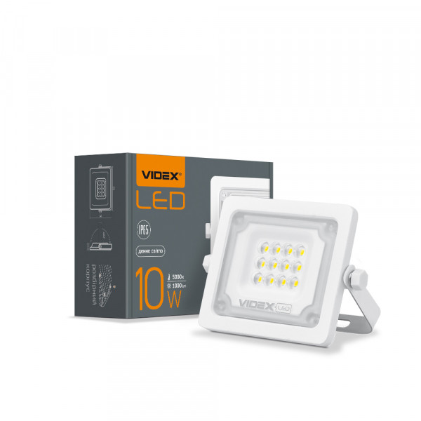 картинка LED прожектор VIDEX F2e 10W 5000K от магазина Компания+