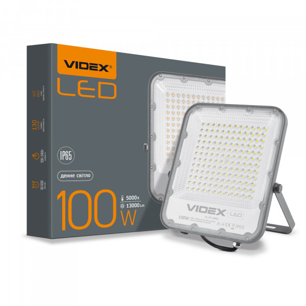 картинка LED прожектор PREMIUM VIDEX F2 100W 5000K от магазина Компания+