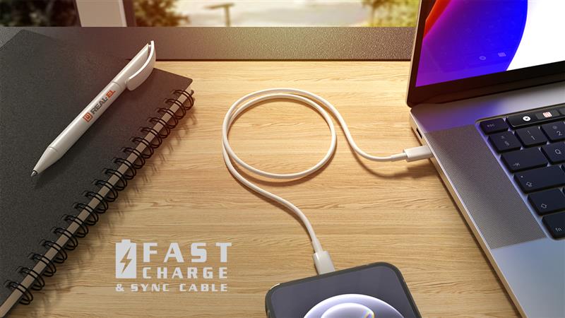 Кабель REAL-EL USB Type-C - Lightning (M/M), 2 м, White (EL123500058) | ARAGO