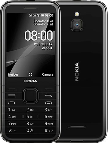 Мобильный телефон Nokia 8000 4G Dual Sim Black | ARAGO