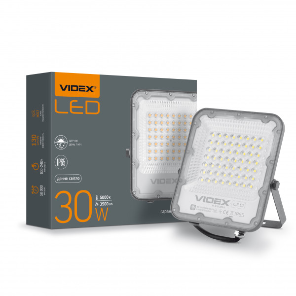картинка LED прожектор VIDEX PREMIUM F2 30W 5000K День-ніч от магазина Компания+