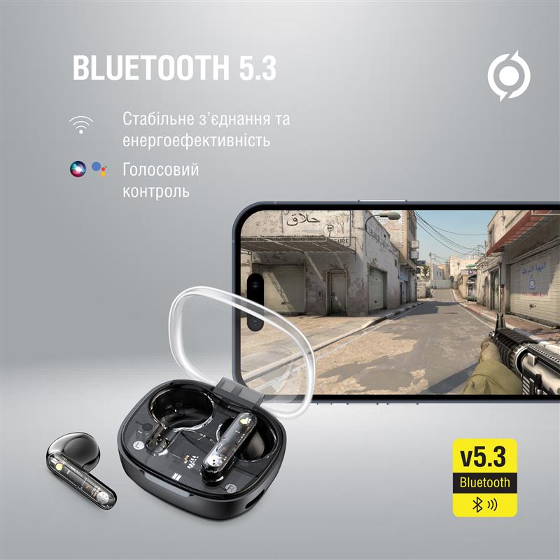 Bluetooth-гарнiтура Piko TWS-SimpleMe Black (1283126583438) | ARAGO