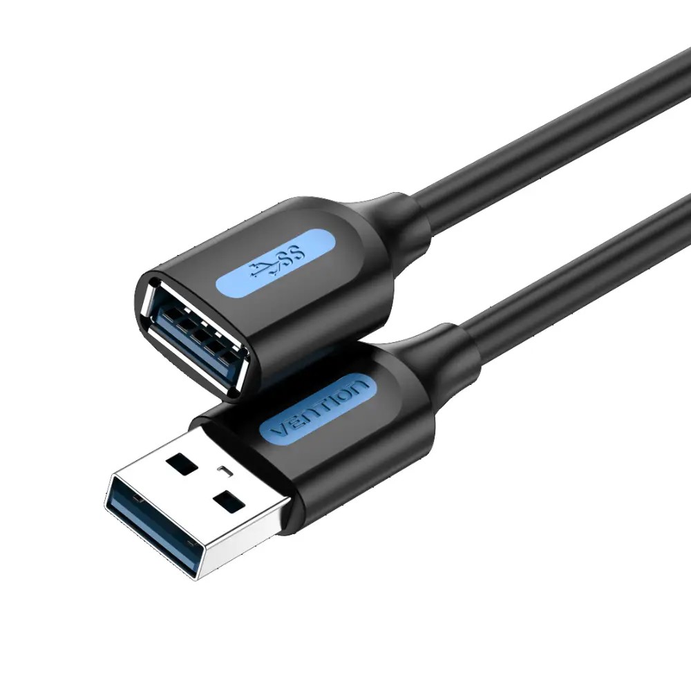 Подовжувач Vention USB - USB (M/F), 5 м, Black (CBHBJ) | ARAGO