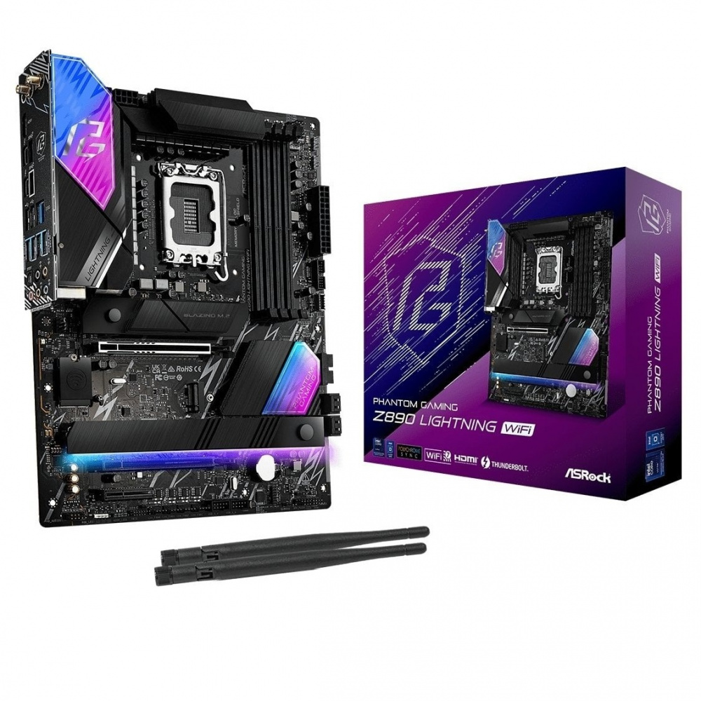 Материнська плата ASRock Z890 Lightning WiFi Socket 1851 | ARAGO