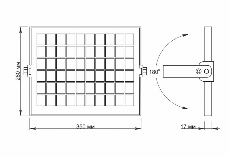 картинка LED прожектор автономний VIDEX 10W 5000K Сенсорний от магазина Компания+