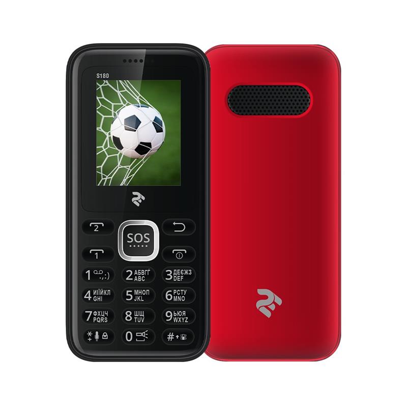 Мобильный телефон 2E S180 Dual Sim Red (680051628660) | ARAGO
