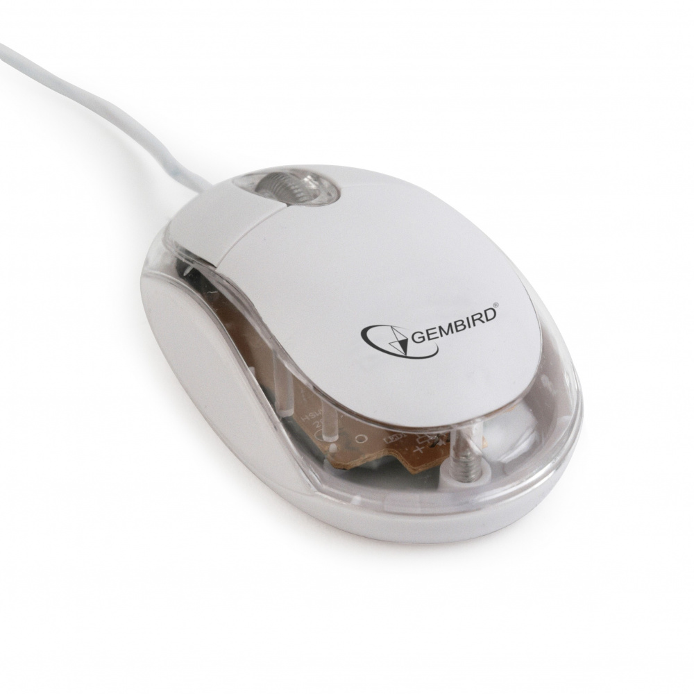 Мышь Gembird MUS-U-01-WT White USB | ARAGO