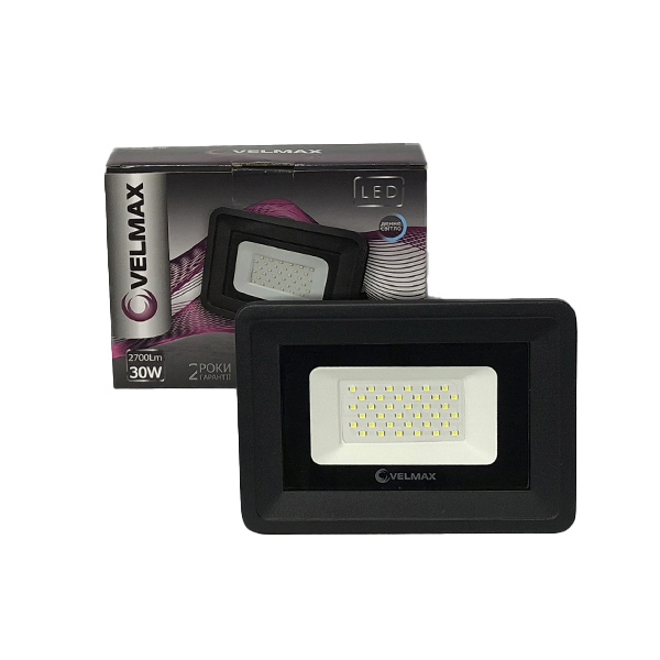 картинка Прожектор светодиодный LED Velmax, 30W, LED, 2700Lm, 6200К от магазина Компания+