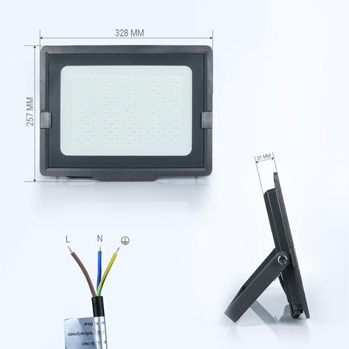 картинка Потужний прожектор світлодіодний LED Biom, 150W, 13500Lm, 6200K от магазина Компания+
