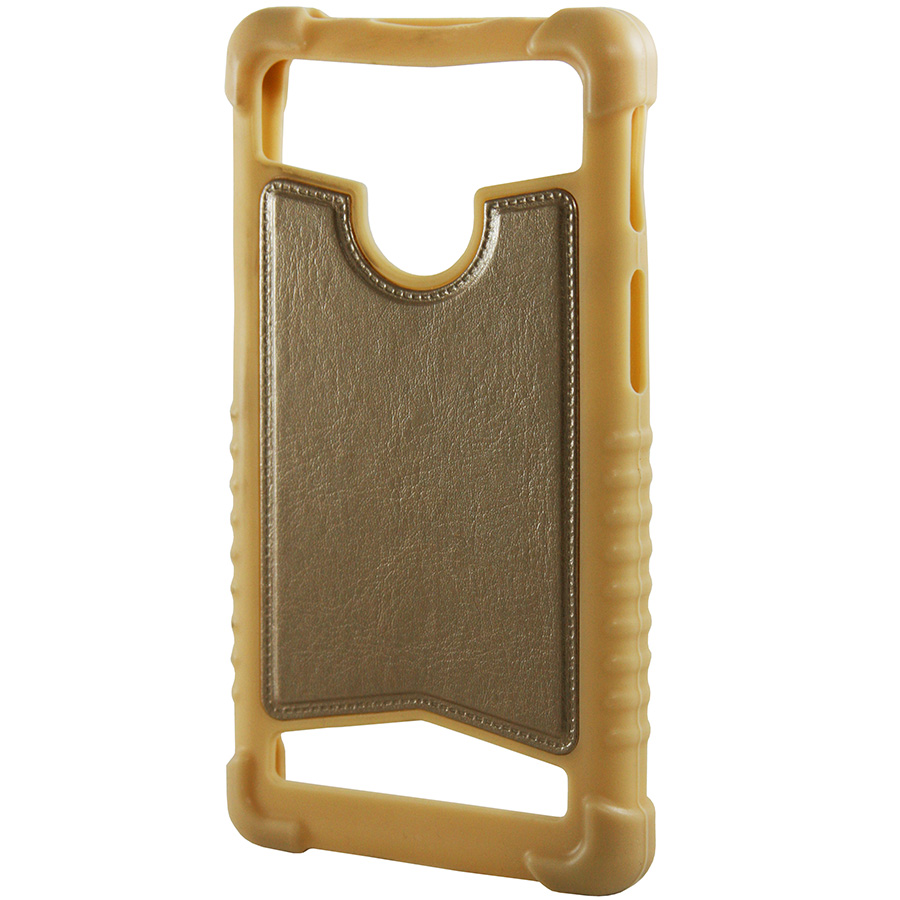 Накладка Leather Universal Case 4.5"-4,7" золотой | ARAGO