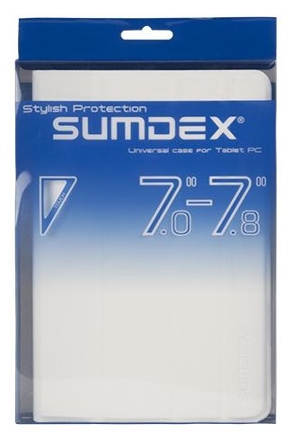 Чохол-книжка Sumdex універсальний 7" White (TCC-700WT) | ARAGO