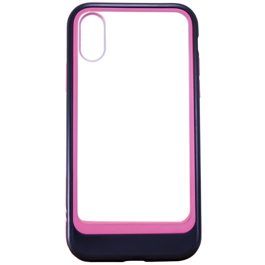 Силикон STATEMENT CASE iPhone X розовый/черный | ARAGO